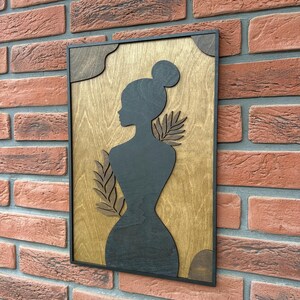 Boho wall art set of 3, wood wall panel, living room decor, minimalist wall art, wall decor bedroom, plywood living room decor,birthday gift