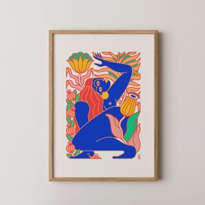 Flora / Stampa Giclée Fine Art / Donna nella lussureggiante giungla botanica