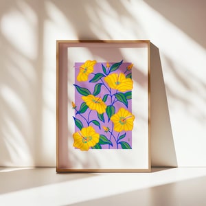Ibisco / Stampa Giclée d'arte / Flora mediterranea