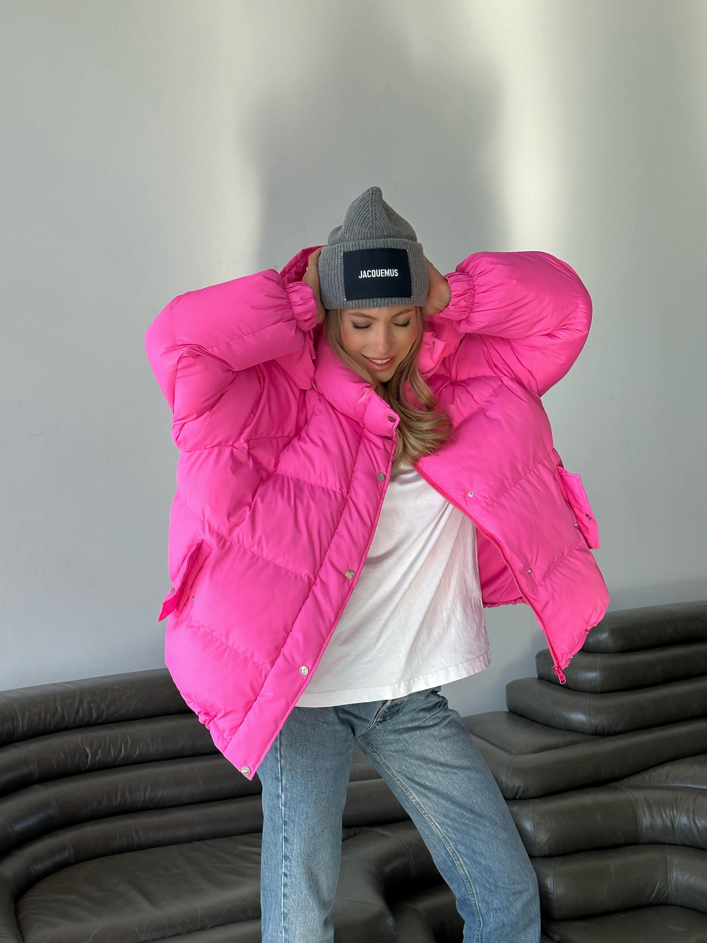 Hot Pink Puffer Coat - Etsy Canada