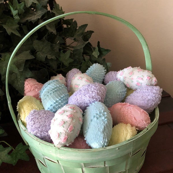 Easter Egg Softies, Vintage Chenille