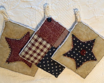 Americana Star Quilt Hot Pad