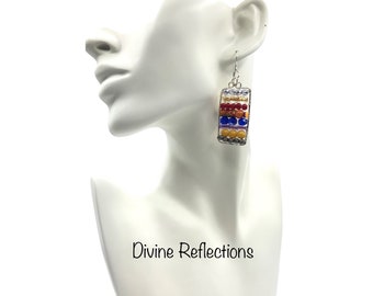 Colorful Earrings:Beaded,Dangle
