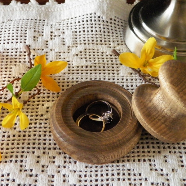 Beech Wood Ring Box,Ring Bearer Box,Engagement Ring Box,Jewelry Box Graduation Gift,Father's Day Gift Men's Jewelry Box FREE SHIP USA