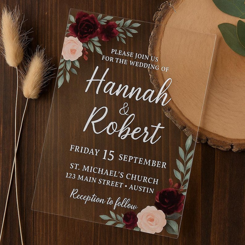 Acrylic Wedding Cards | Invitation Card | Wedding Invitation | Acrylic ...