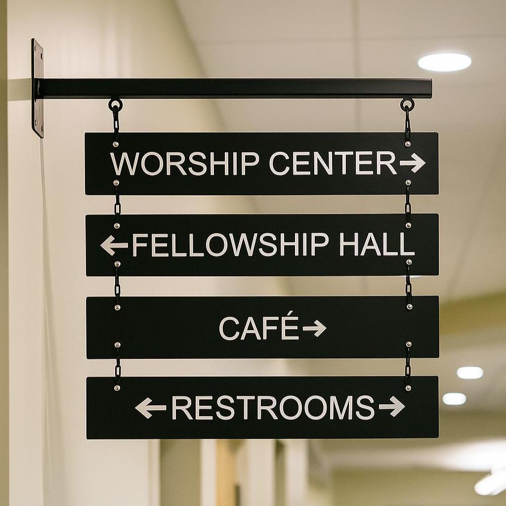 Double Sided Sign, Blade Sign, Floor Directory Sign, Wall Mounted Sign, Directional Sign, Hanging Sign, Way Finding Sign, Multi tier Sign
