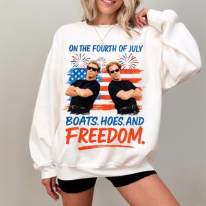 Boats, Hoes & Freedom PNG: Funny 4th of July Design (Digital Download)