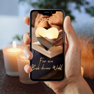 Voucher - E-card - Boek naar keuze - Video - Hart - Romantiek - Coupon - Liefde - Vriend - Vriendin - Cadeau - Tijd samen - Familie