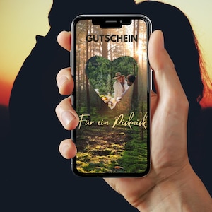 Voucher - E-card - Picknick - Hart - Romantiek - Coupon - Liefde - Koppels - Vriend - Vriendin - Cadeau - Tijd samen