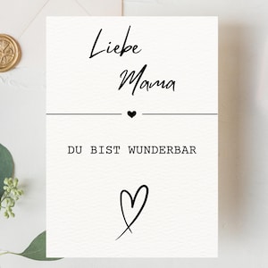 Tarjeta de amor - Tarjeta de amor - Mensaje de amor - Día de la Madre - Madre - Pareja - Postal - Persona favorita - Esposa - Esposo - PDF - Carta de amor