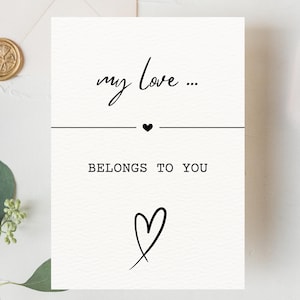 Tarjeta de amor - Tarjeta de amor - Mensaje de amor - Novia - Novio - Pareja - Postal - Persona favorita - Esposa - Esposo - PDF - Carta de amor