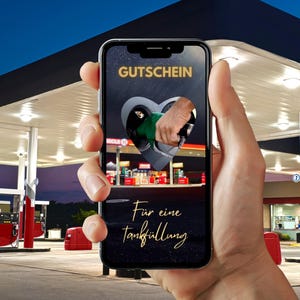 Voucher - E-Card - Tanken - Hart - Romantiek - Coupon - Liefde - Koppels - Vriend - Vriendin - Cadeau - Dochter - Benzine - Tanken
