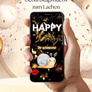 Carte électronique d'anniversaire numérique | Vidéo WhatsApp | Cartes d'anniversaire | Carte vidéo | Espèce d'escargot | Drôle | Joyeux anniversaire | Télécharger | Immédiatement
