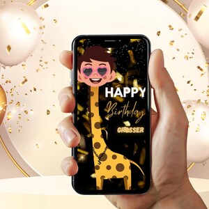 E-Card Digitaler Geburtstag | Whatsapp Video | Geburtstagskarten | Videokarte | Großer | Sexy | Happy Birthday | Download | Sofort