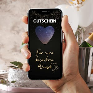 Voucher - E-card - Vallende ster - Speciale wens - Romantiek - Coupon - Liefde - Koppels - Vriend - Vriendin - Cadeau - Tijd samen