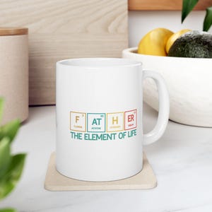 Funny Dad Ceramic Mug, Perfect Gift for Father&#39;s Day, Humorous Coffee Cup, Dad Joke Mug, Sarcastic Tea Mug, Gift for Him, Science Gifts