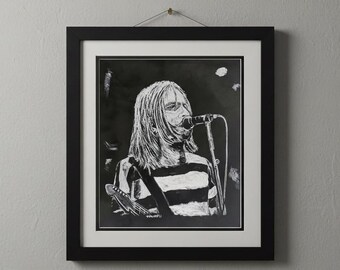 Kurt Cobain - Fine Art Print in Acrylic