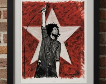 Zack De La Rocha - Rage Against The Machine Fine Art Print