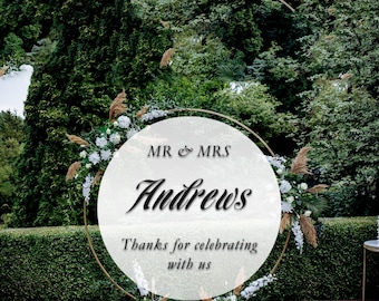 Make Your Wedding Shine with a Personalised Acrylic Welcome Sign - Custom Event Signage