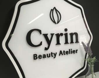 Custom Acrylic Business Sign | Personalized Logo | Office Decor | Reception Sign