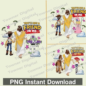 Jesus You've Got A Friend In Me PNG Bundle