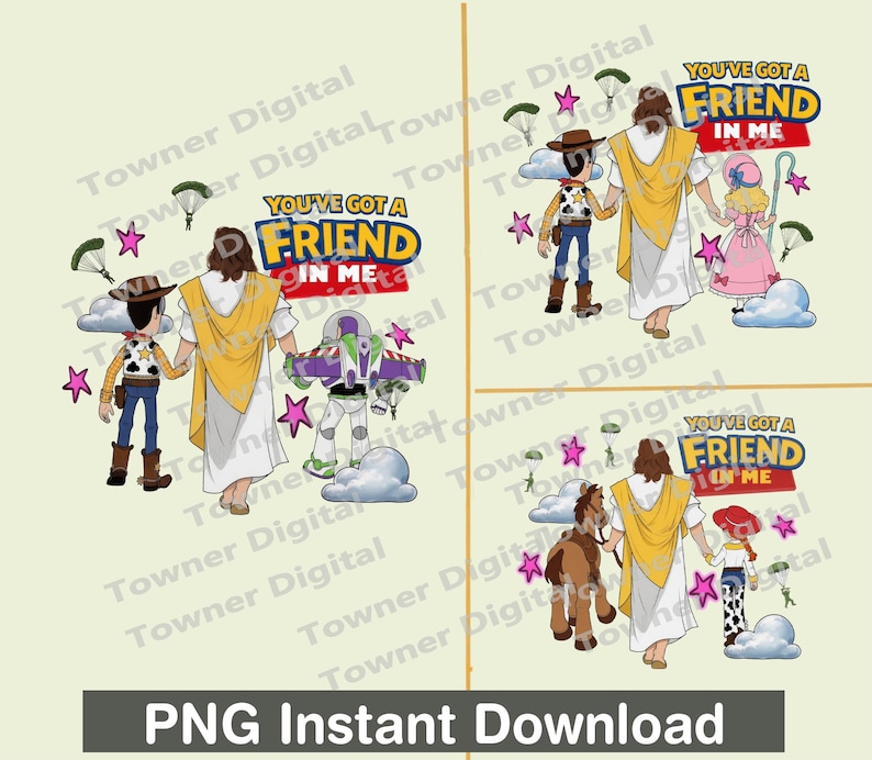 Jesus You've Got A Friend In Me PNG Bundle