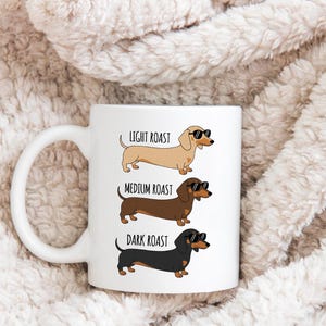 Funny Coffee Roast Dachshund Dog Png