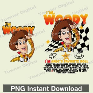 Retro Woody Toy Story PNG