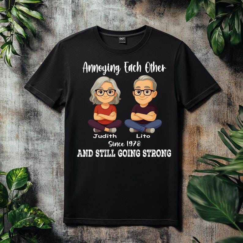 Couple Annoying Each Other Since 1978 Png