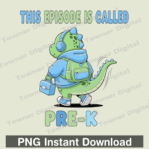 Cet épisode s'appelle Bébé d'âge préscolaire png, Retour à l'école png, Dinosaur Boy png, Premier jour d'école png, Sublimation pour garçon T rex