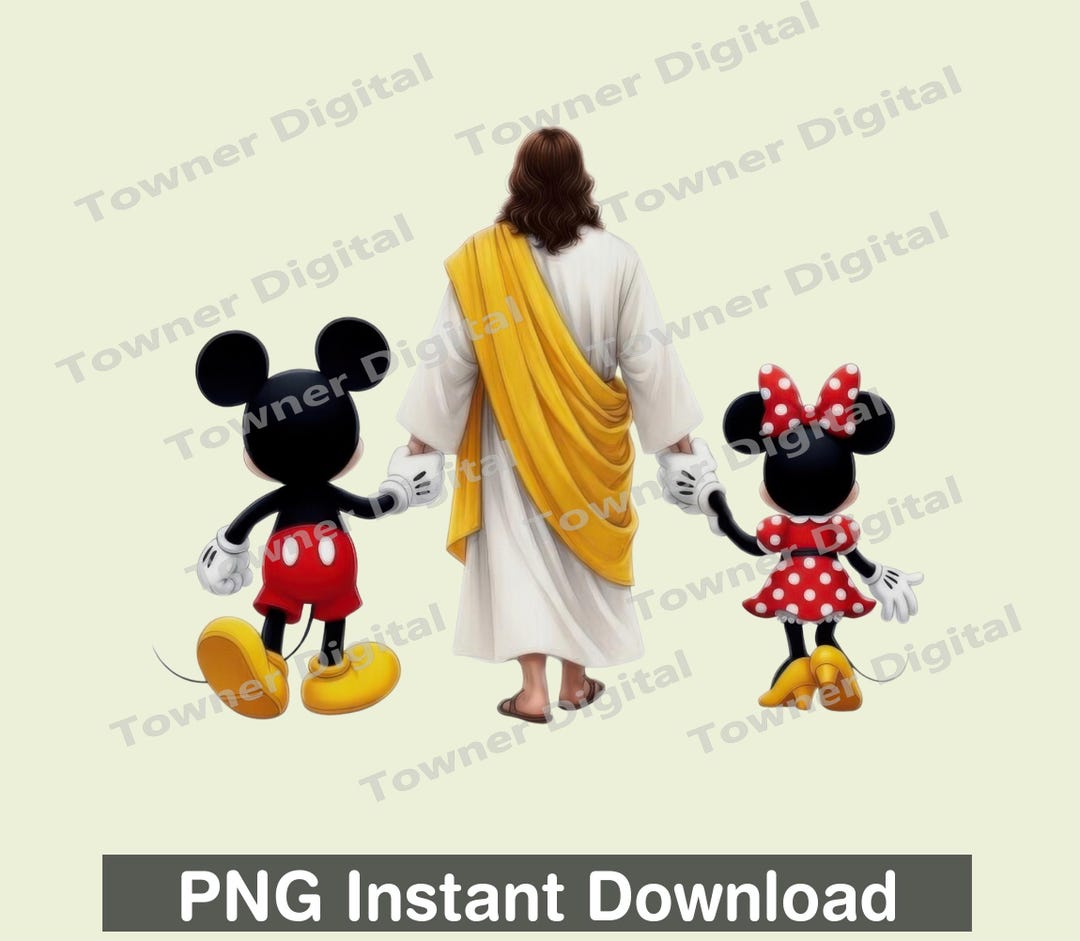 Jesus and Mouse PNG, Jesus Cartoon Mouse Clipart, Christian Cartoon PNG ...