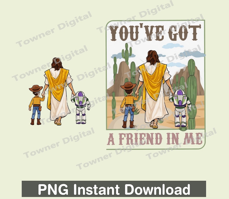 Jesus You've Got A Friend In Me PNG Bundle