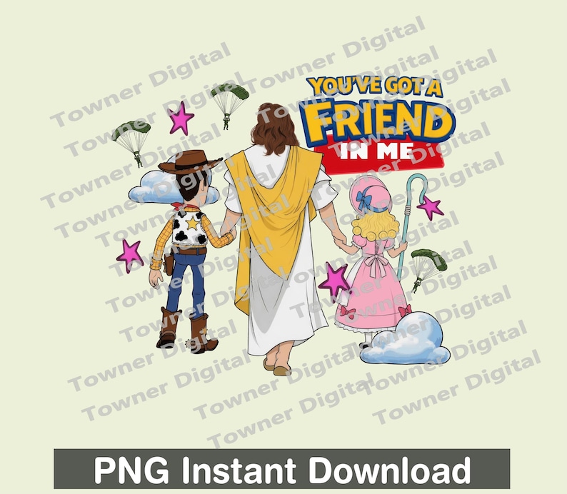 Jesus You've Got A Friend In Me PNG Bundle