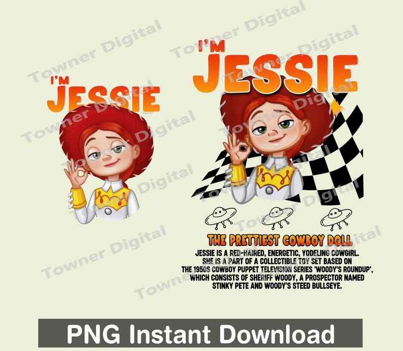 Retro Jessie Toy Story PNG