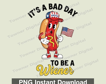 今日はウィンナーになるには最悪な日だ PNG、面白い7月4日のホットドッグ PNG、独立記念日 PNG 昇華、愛国的なパーティー PNG