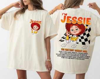 Retro Jessie Toy Story PNG, I'm Jessie Cartoon Character Shirt Design, Cowboy Girl PNG, Instant Download Sublimation