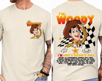 Retro Woody Toy Story PNG, I'm Woody Cartoon Character Shirt Design, Cowboy Toy PNG, Instant Download Sublimation
