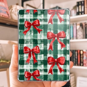 Big Red Bow Christmas Kindle Clear Case Insert
