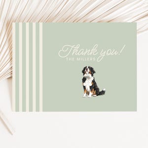 Carte de remerciement personnalisée, joli portrait d'animal de compagnie, papeterie personnalisée pour animal de compagnie, carte de chien personnalisée, cadeau pour animal de compagnie, cadeau pour chiot mignon