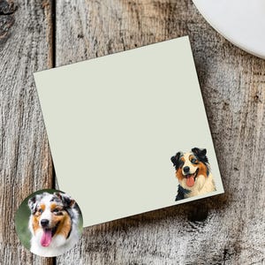 Personalized Dog Sticky Note with Your Dogs Photo, Custom Dog Sticky Note, Pet Stationery, Personalized Pet Gifts, Pet Owner Gifts