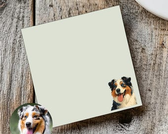 Personalized Dog Sticky Note with Your Dogs Photo, Custom Dog Sticky Note, Pet Stationery, Personalized Pet Gifts, Pet Owner Gifts