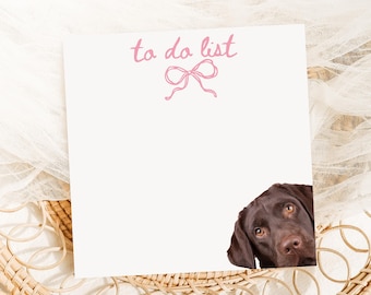 Personalized Dog Sticky Note with Your Dogs Photo, Custom Dog Notepad, Pet Stationery, Personalized Pet Gifts, Pet Owner Gifts