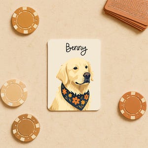 Naipes de póker personalizados con retrato de perro, regalo único para amantes de los perros, divertidos regalos personalizados para perros y gatos.