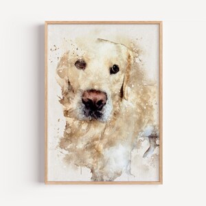 Custom Dog Portrait, Watercolor Dog Portrait, Custom Pet Portrait Custom Dog Gifts, Pet Lover Gifts, Personalized Gifts Pet Owner, Pet Gifts