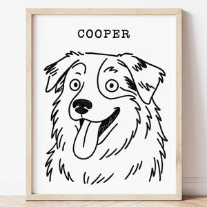 Custom Poorly Drawn Dog Portrait, Funny Art Dog Portrait, Custom Pet Portrait Custom Dog Gifts, Pet Lover Gifts, Personalized Gift Pet Owner