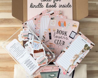 ALLEEN VANDAAG TE KOOP! Roze blinddate met Kindle Book Box, cadeauset e-readeraccessoires- WHM6
