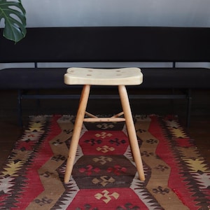 Stool, plant stool, side stool, wooden stool, beech stool