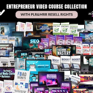 Business Courses Bundle, MRR PLR Resell Rights, Digital Business, Video Courses, Marketing Courses, Social Media Marketing Courses plr