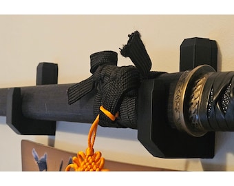 Katana Wall Mount, Heavy Duty Sword Wall Mount, Floating Display Hanger, Medieval Sword Holder, Samurai Sword Display
