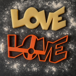 Love Cookie Cutter Word Shape, Perfect for Baking Sweet Love Treats, Ideal Romantic Gift or for Valentine’s Day Baking